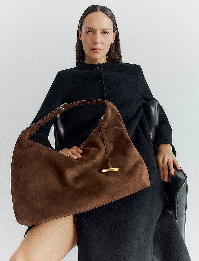 Liffner - PILLOW HOBO - henkeltaschen - dark brown - 0