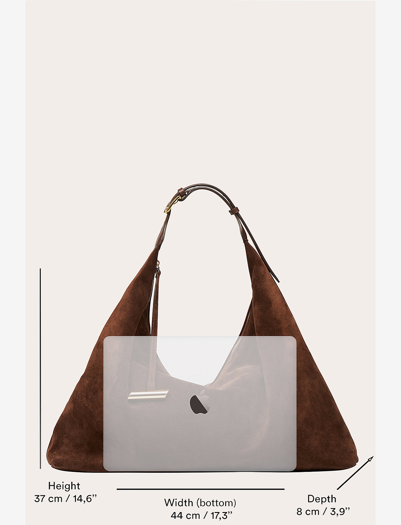 Liffner - PILLOW HOBO - erilised sündmused - dark brown - 3