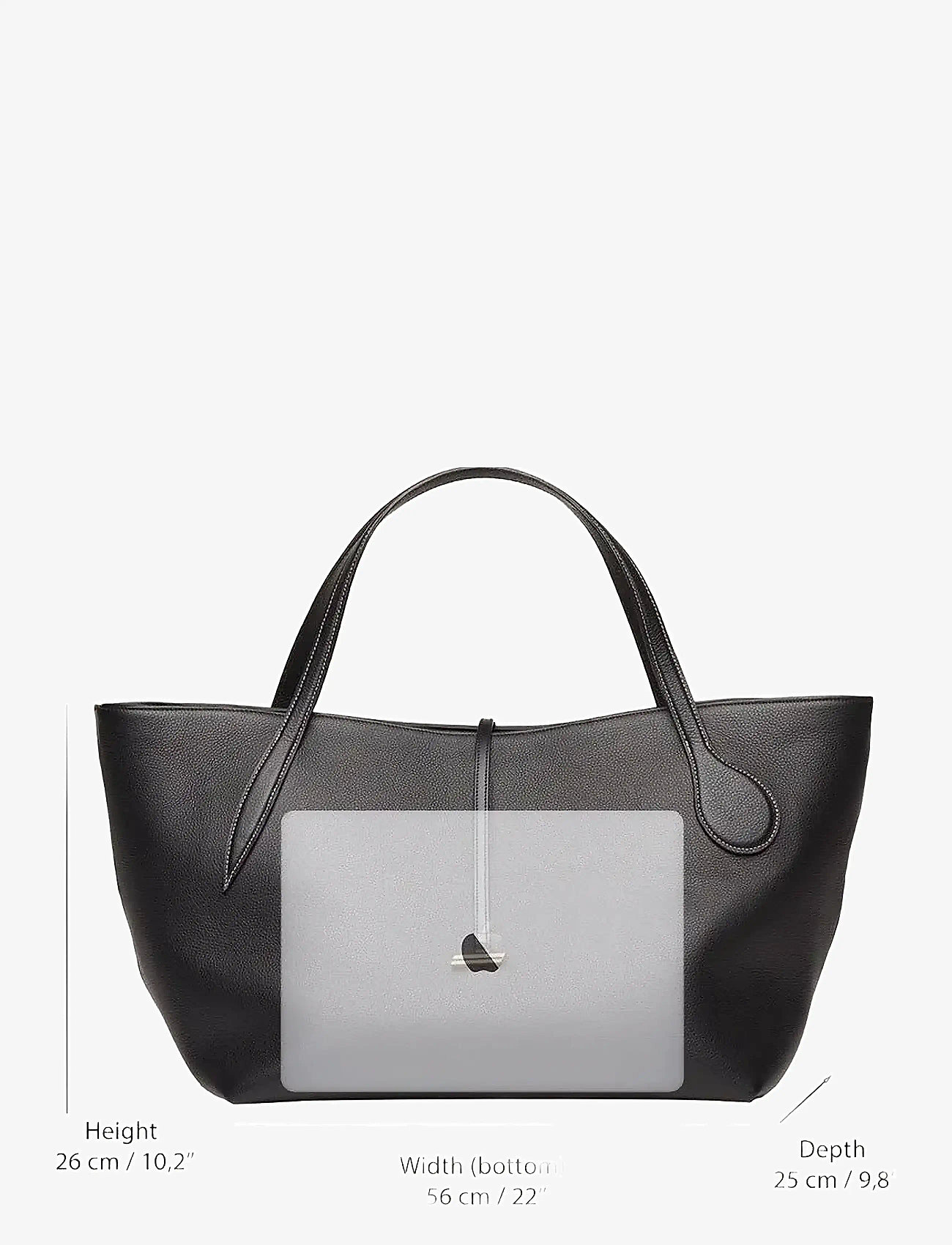 Liffner - ZIP PENNE TOTE - black - 1