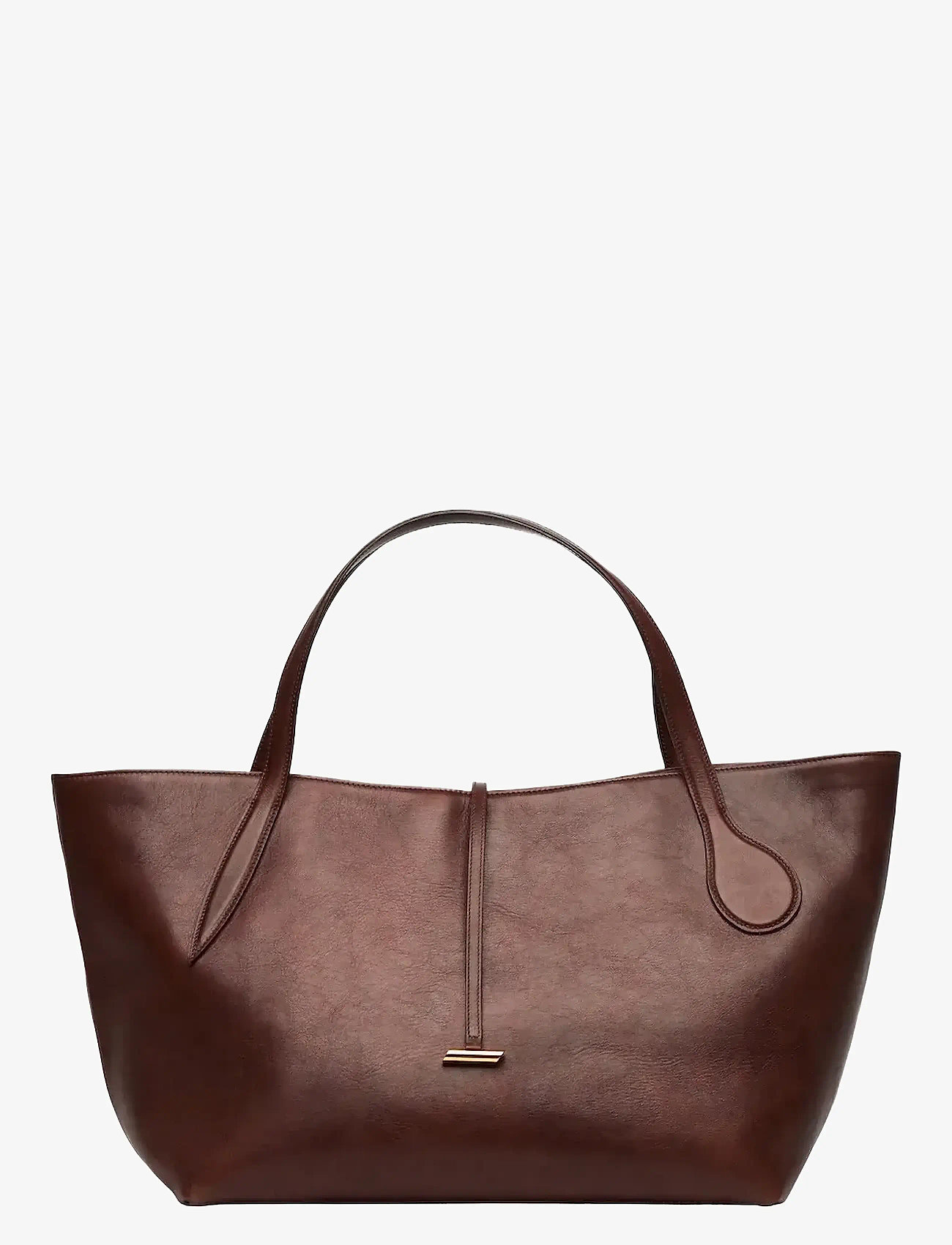 Liffner - ZIP PENNE TOTE - shoppere - dark brown - 0