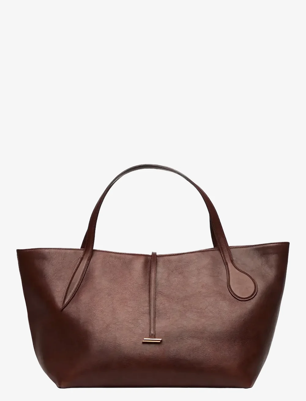 Liffner - ZIP PENNE TOTE - shoppingväskor - dark brown - 0