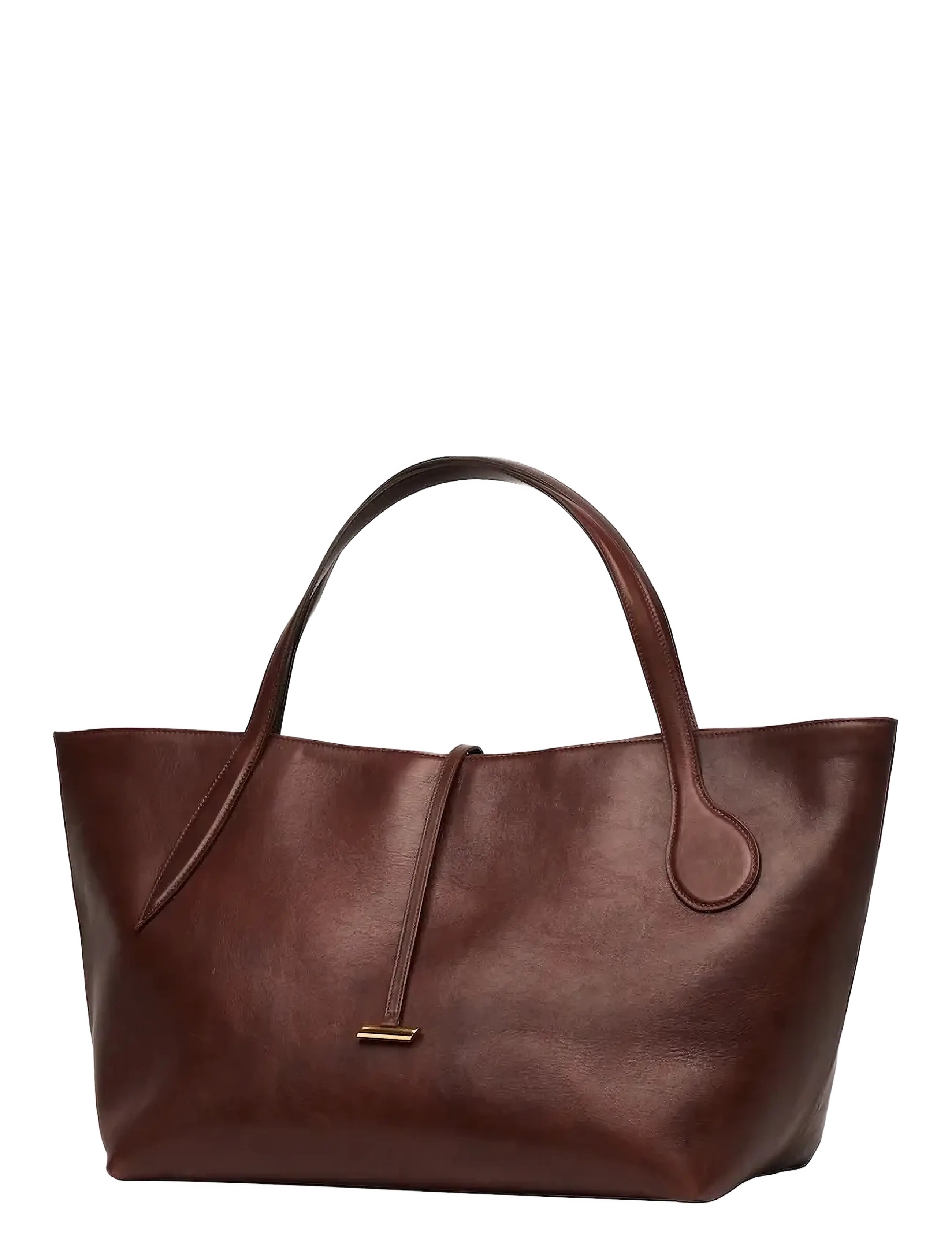 Liffner - ZIP PENNE TOTE - dark brown - 1