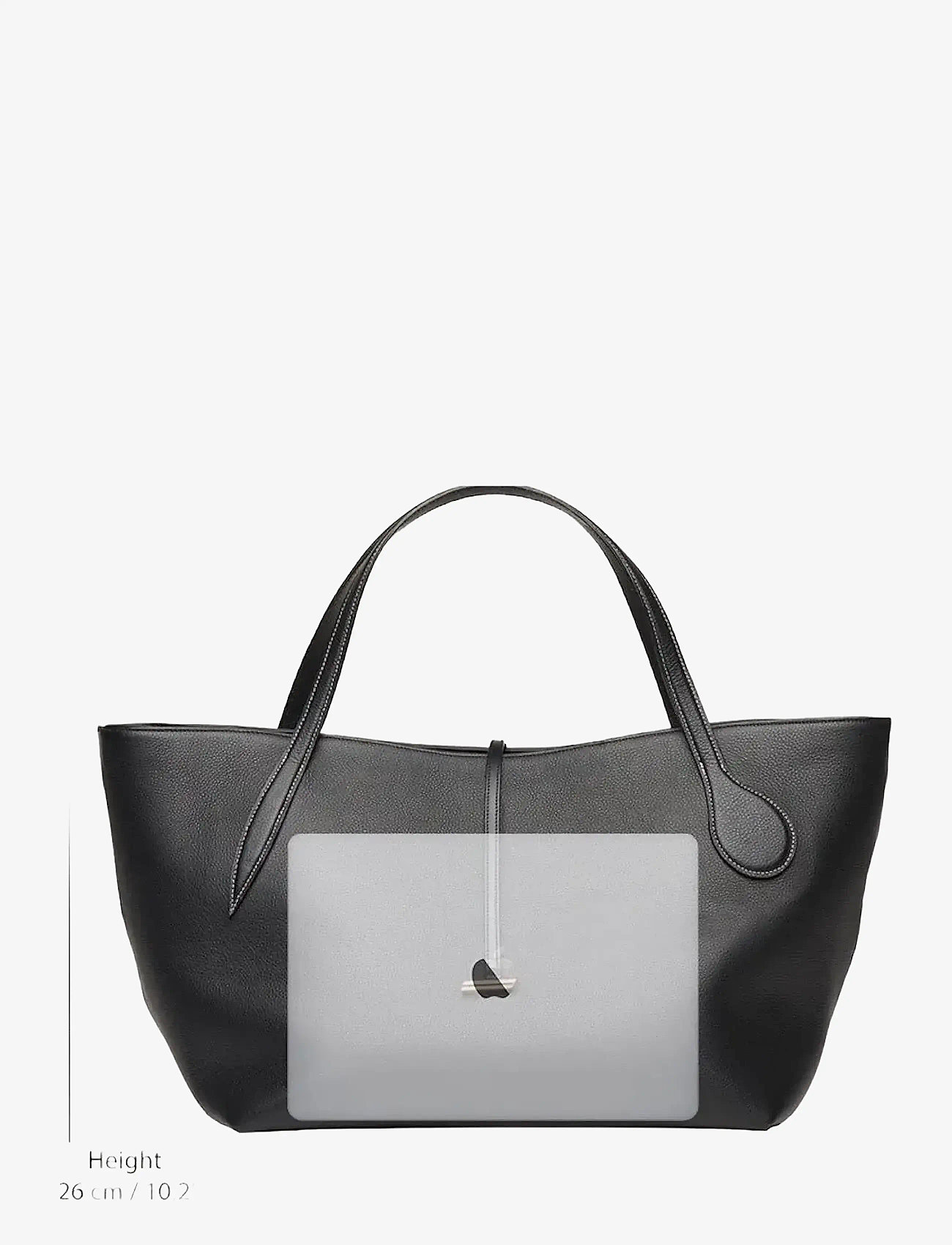 Liffner - ZIP PENNE TOTE - shoppere - dark brown - 2