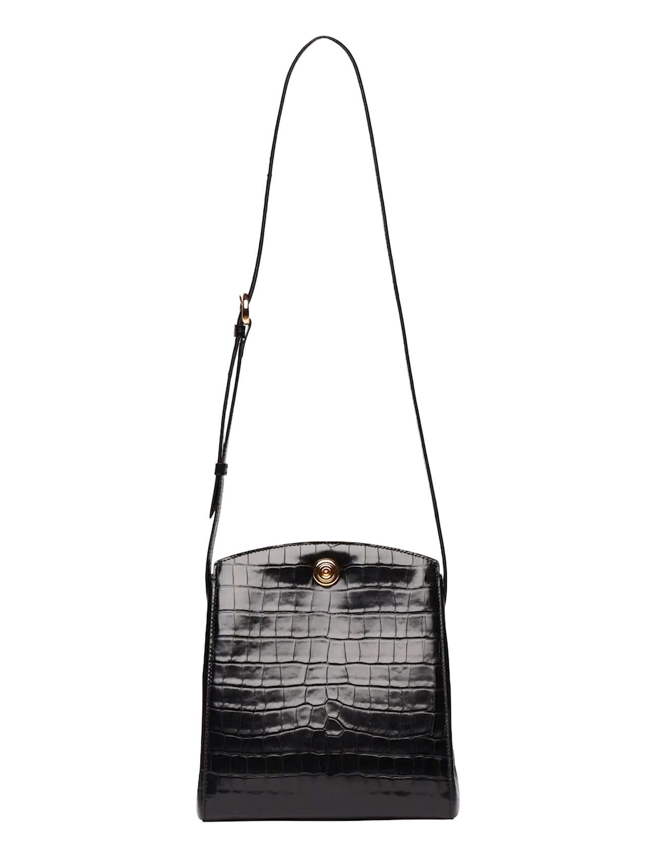 Liffner PUSHLOCK CROSSBODY BAG - Umhängetaschen - BLACK / black