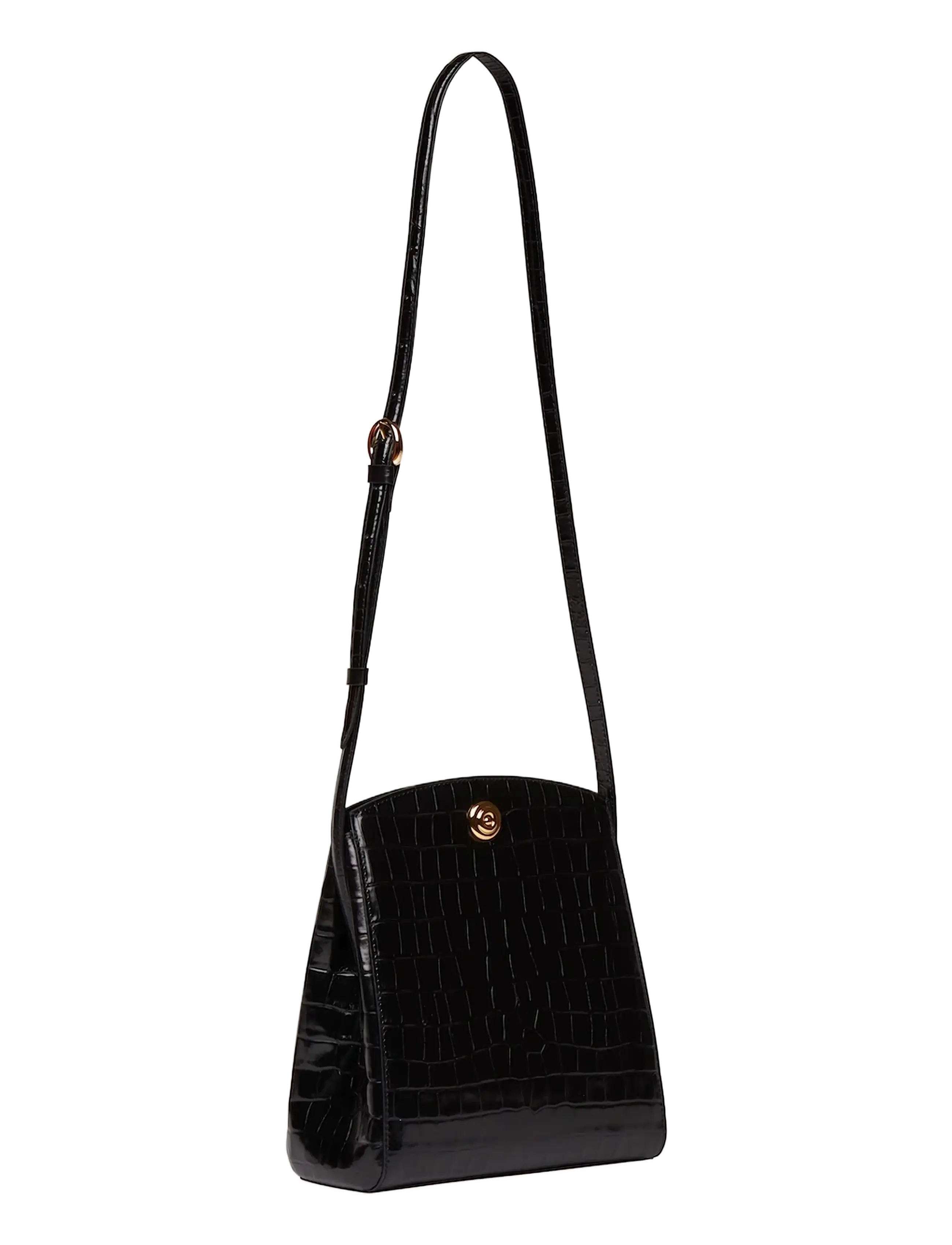 Liffner - PUSHLOCK CROSSBODY BAG - mode trends - black - 2