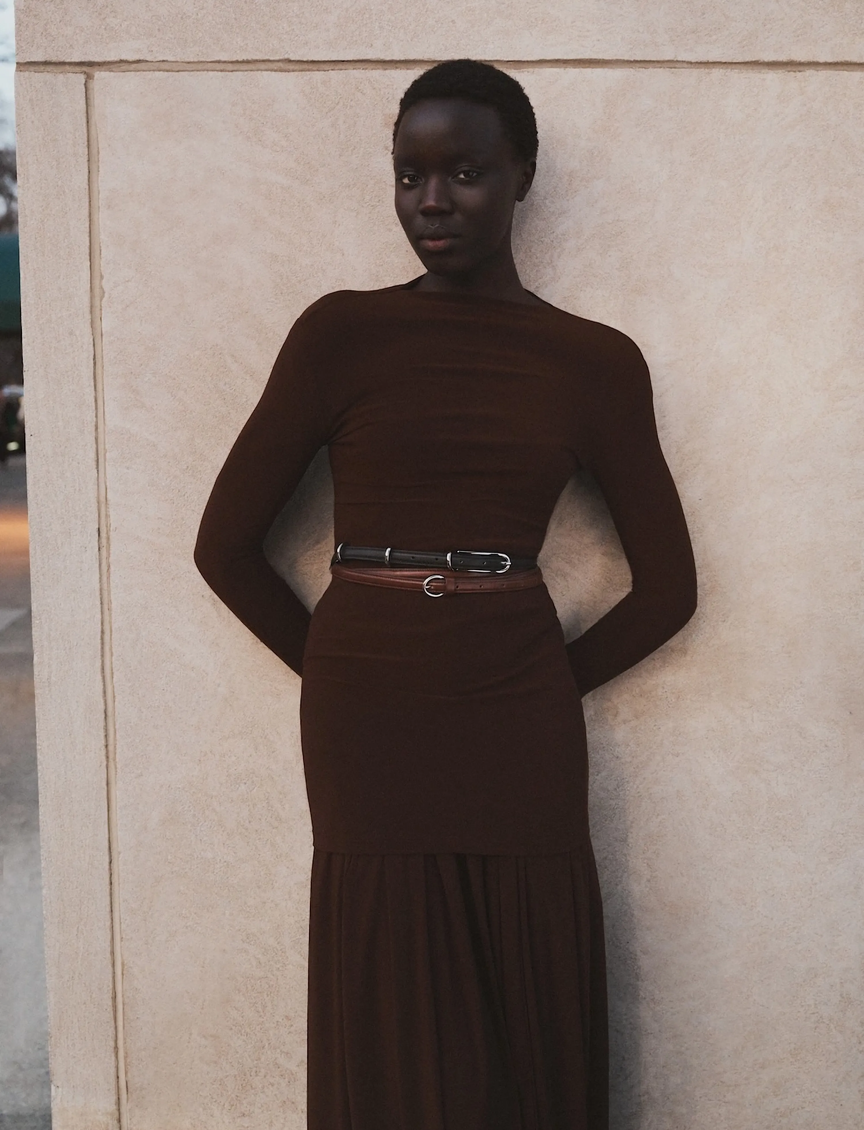 Liffner Three Keepers Belt, 80 cm, Brown, Belts > Casual Belt, Dame