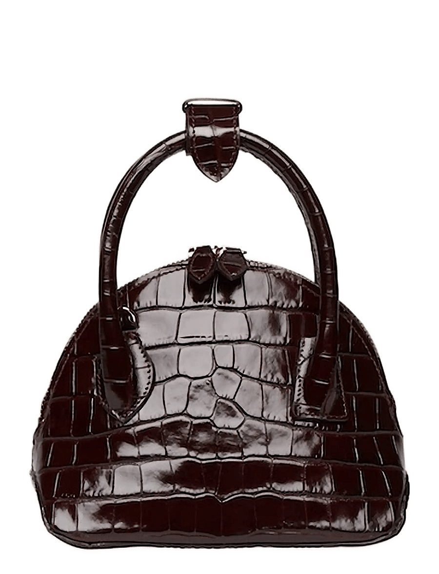 Liffner - MINI DOME BAG - special occasions - dark brown - 0