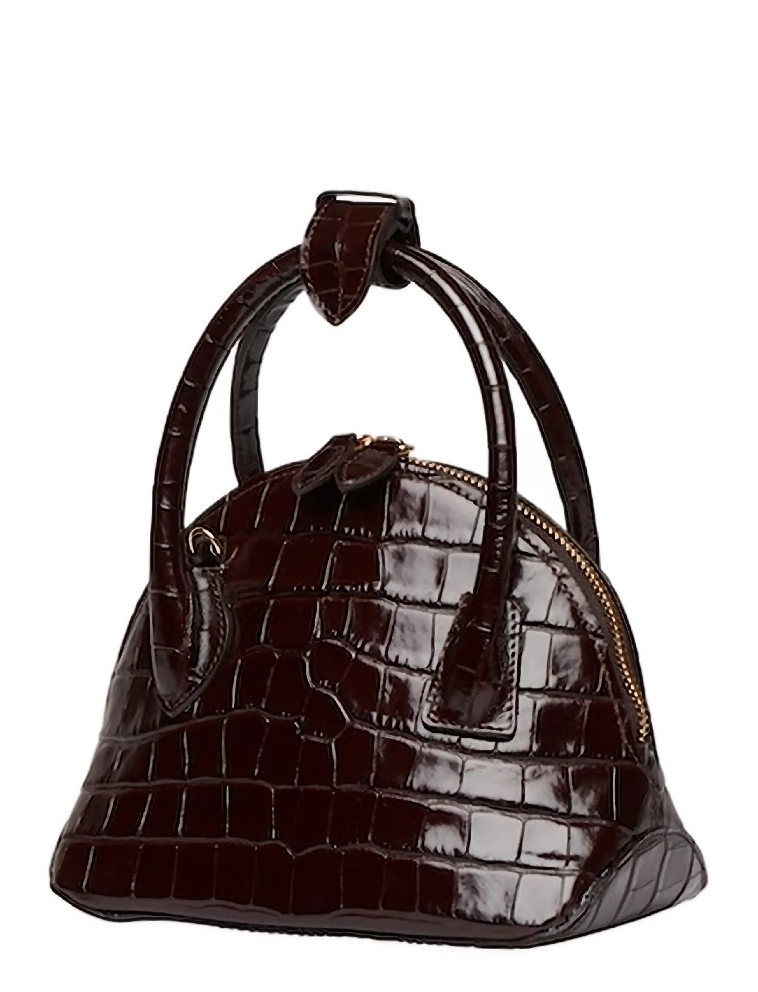 Liffner - MINI DOME BAG - special occasions - dark brown - 1