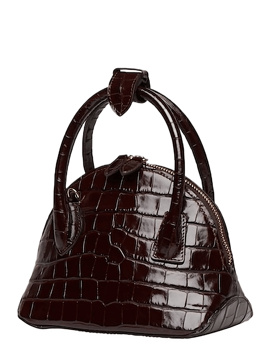 Liffner - MINI DOME BAG - special occasions - dark brown - 1