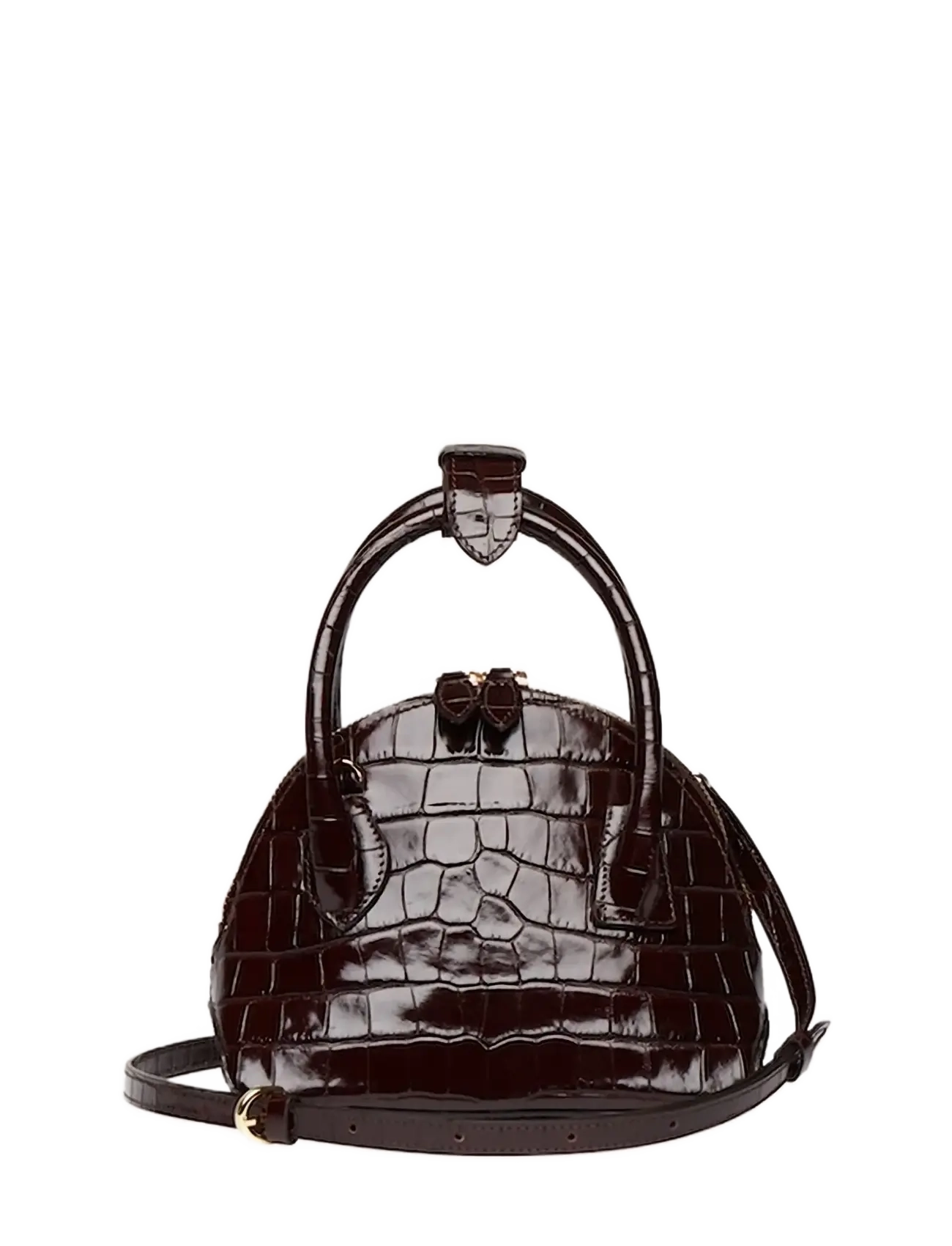 Liffner - MINI DOME BAG - special occasions - dark brown - 2