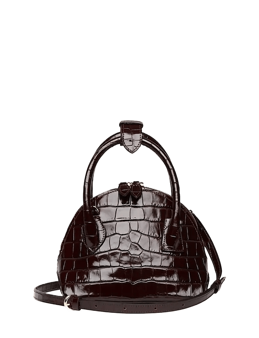 Liffner - MINI DOME BAG - special occasions - dark brown - 2