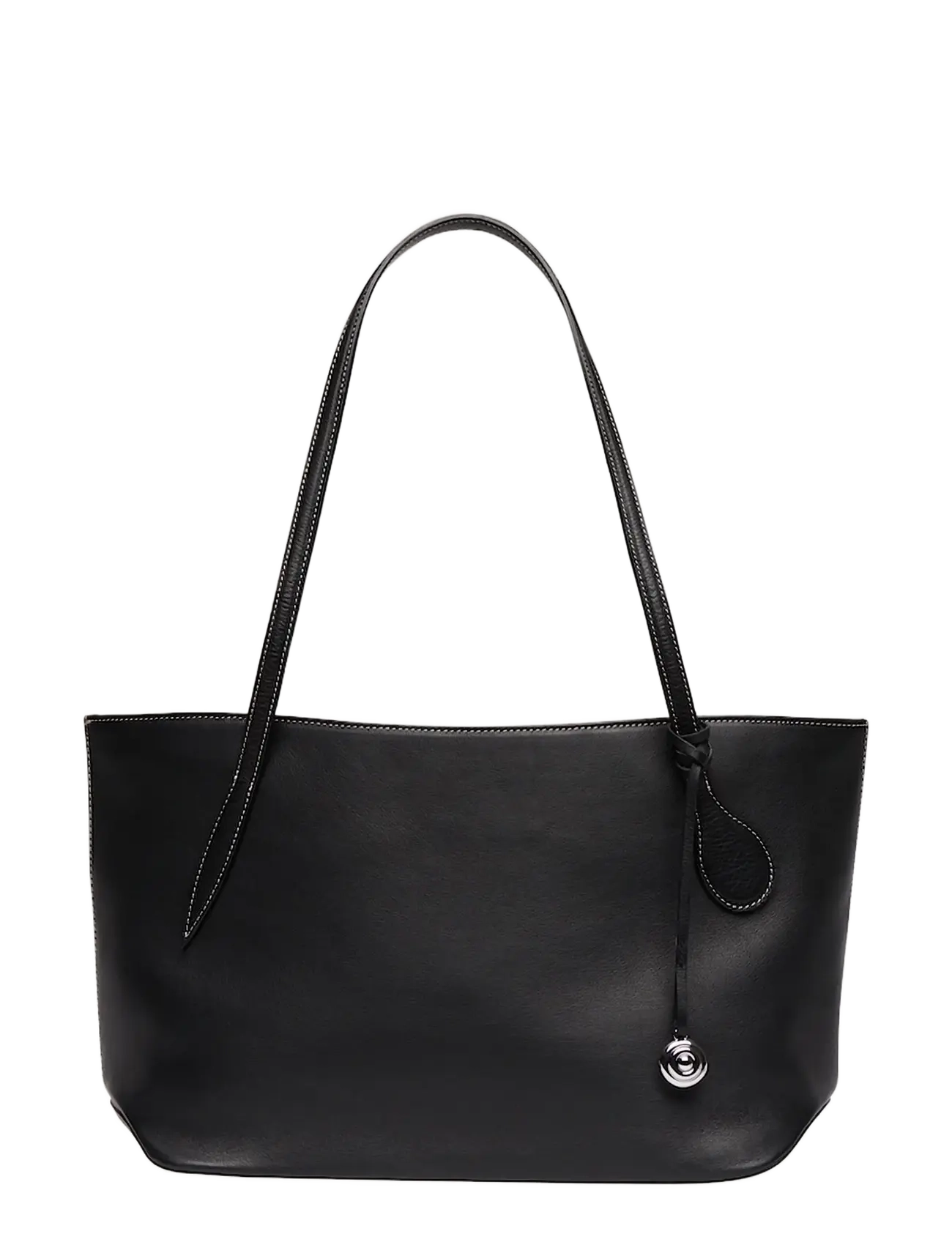 Liffner SPROUT TOTE MIDI - Top handle - BLACK / black