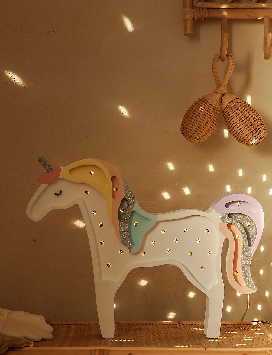 Little Lights - Little Lights Unicorn Lamp | Magic Rainbow - tischlampen - magic rainbow - 4