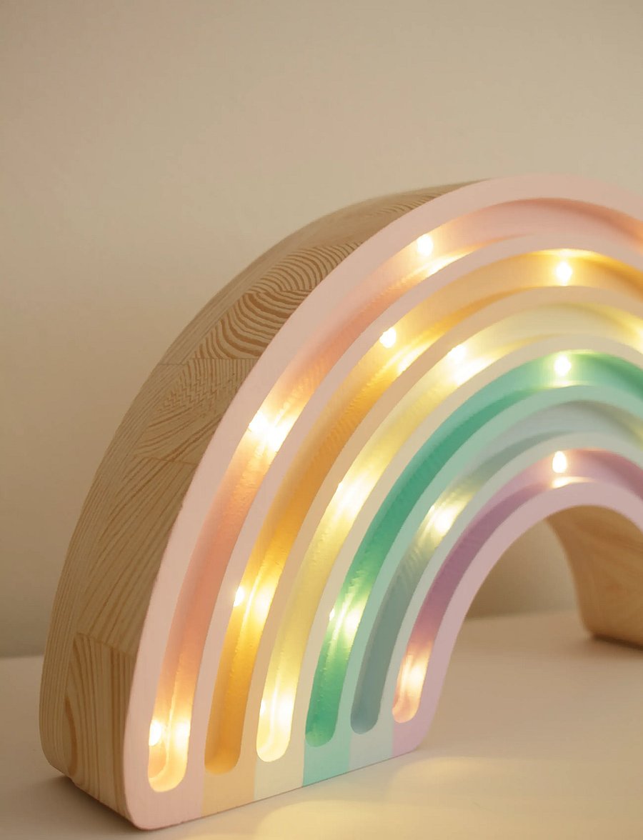 Little Lights - Little Lights Rainbow Lamp | Pastel - tischlampen - pastel - 2