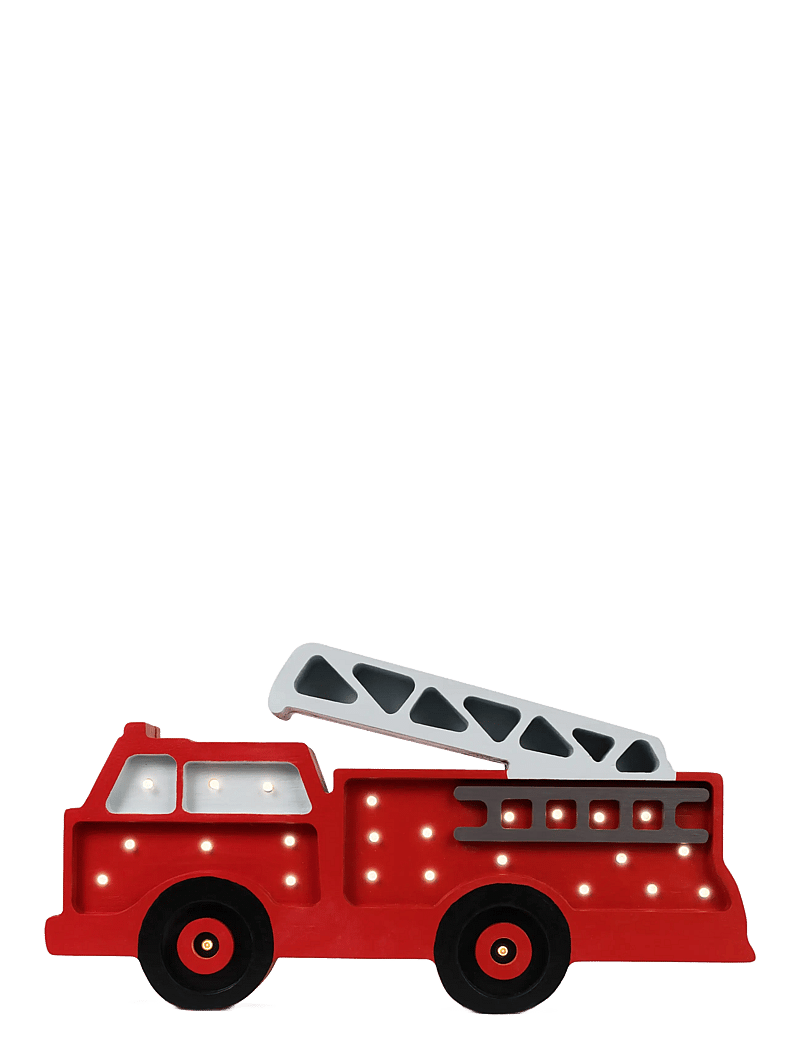 Little Lights - Little Lights Fire Truck Lamp | Red - tischlampen - red - 1