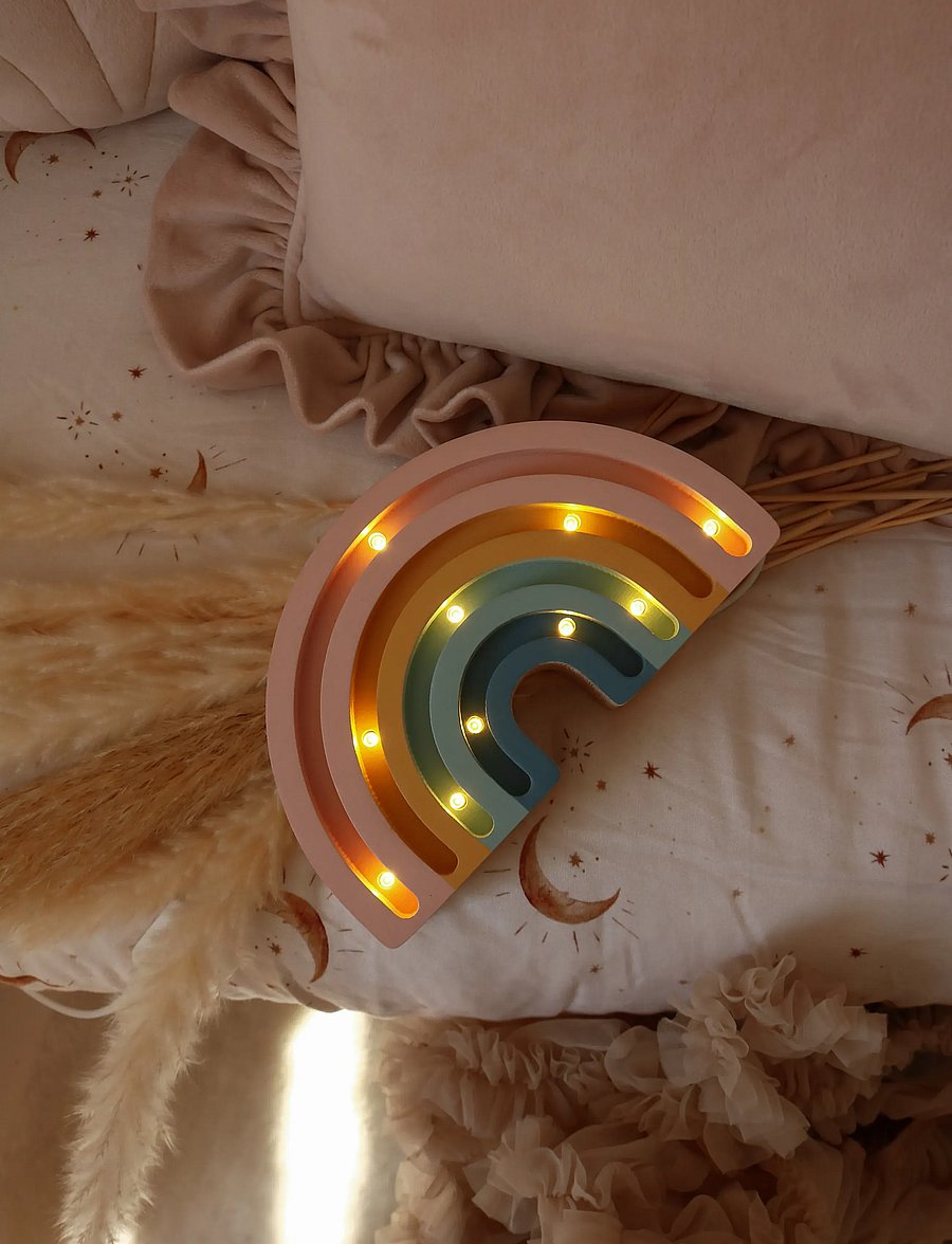 Little Lights - Little Lights Rainbow Mini Lamp | Retro - lampes de bureau et de table - retro - 5