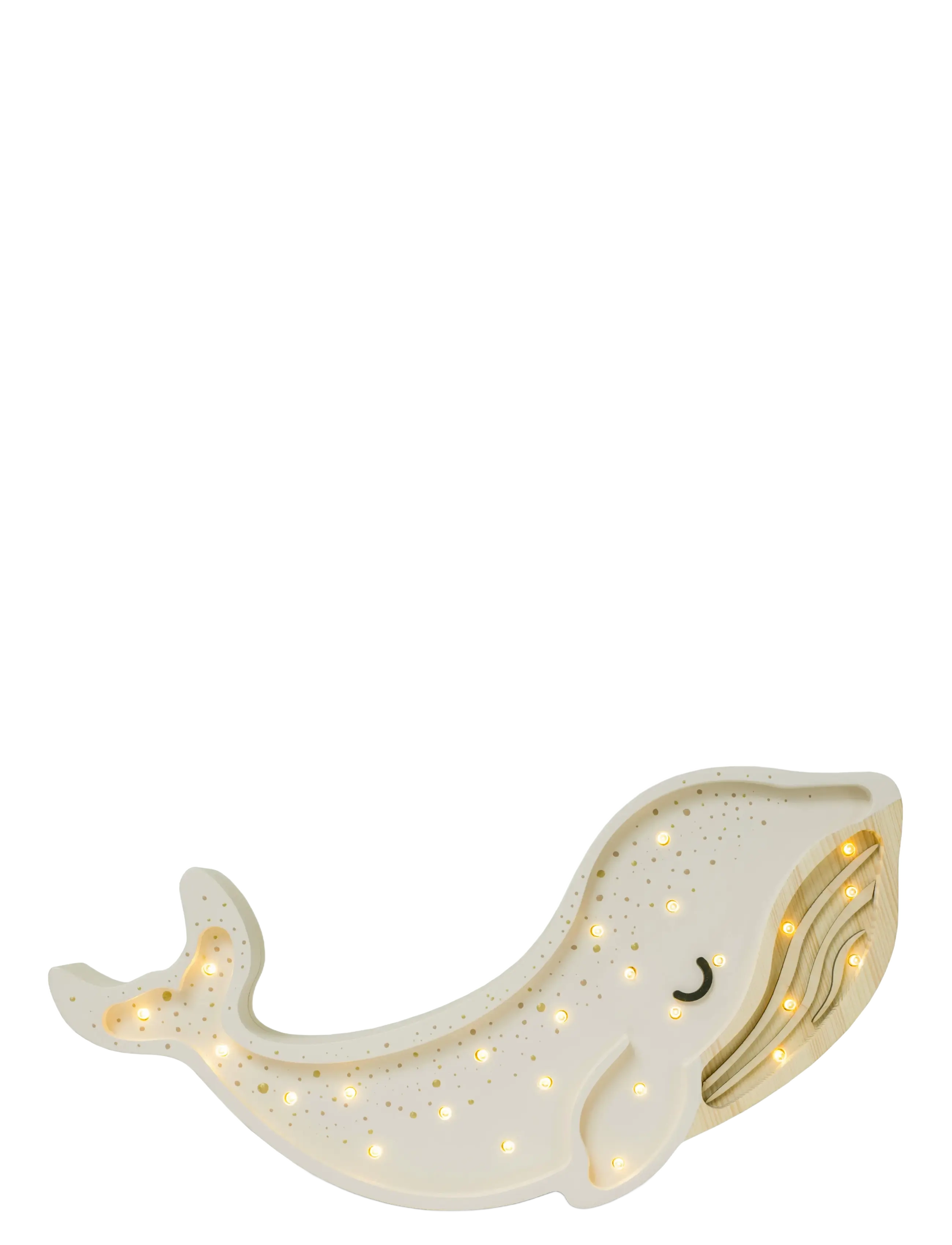 Little Lights - Little Lights Whale Lamp | Albino White - lampy na biurko - albino white - 2