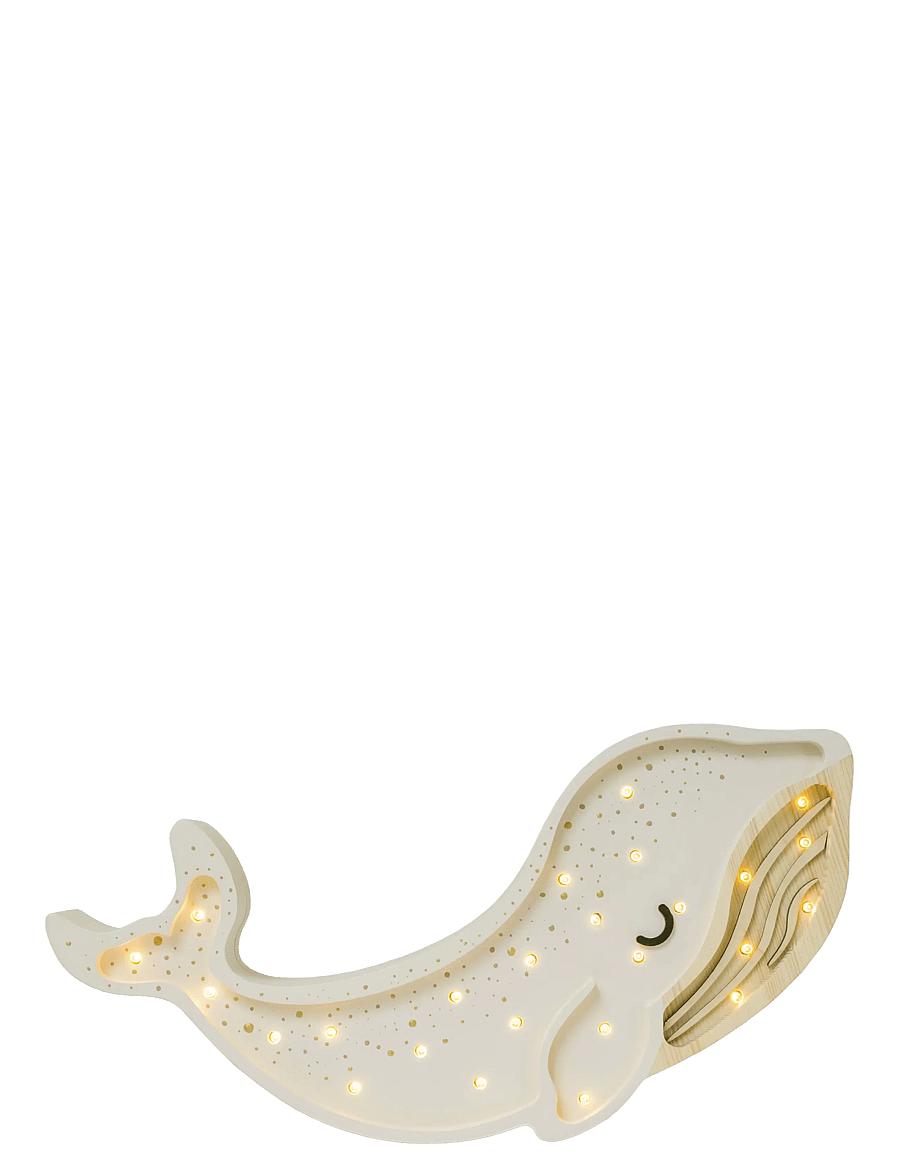 Little Lights - Little Lights Whale Lamp | Albino White - lampy na biurko - albino white - 2