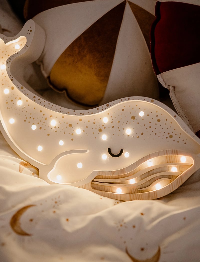 Little Lights - Little Lights Whale Lamp | Albino White - bordlamper - albino white - 3