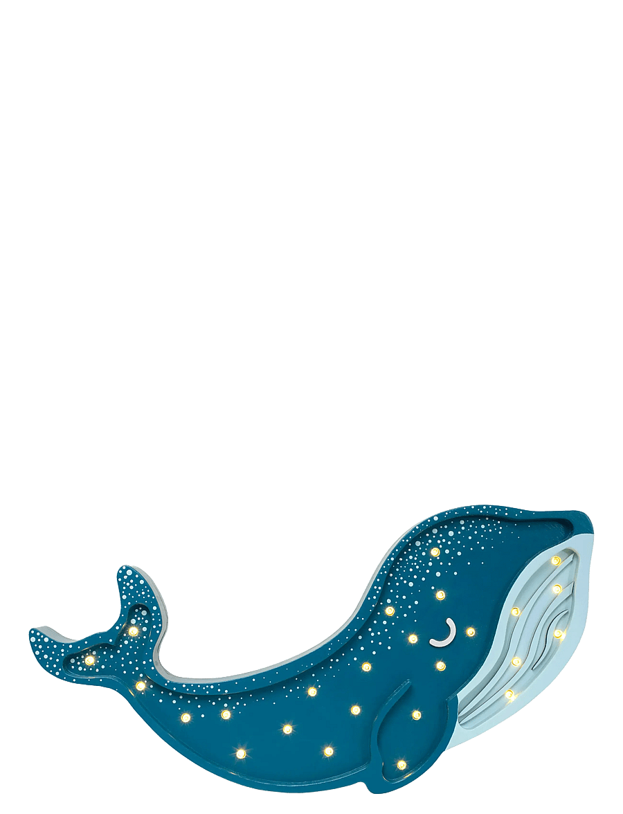 Little Lights - Little Lights Whale Lamp | Galaxy Teal - bordlamper - galaxy teal - 2