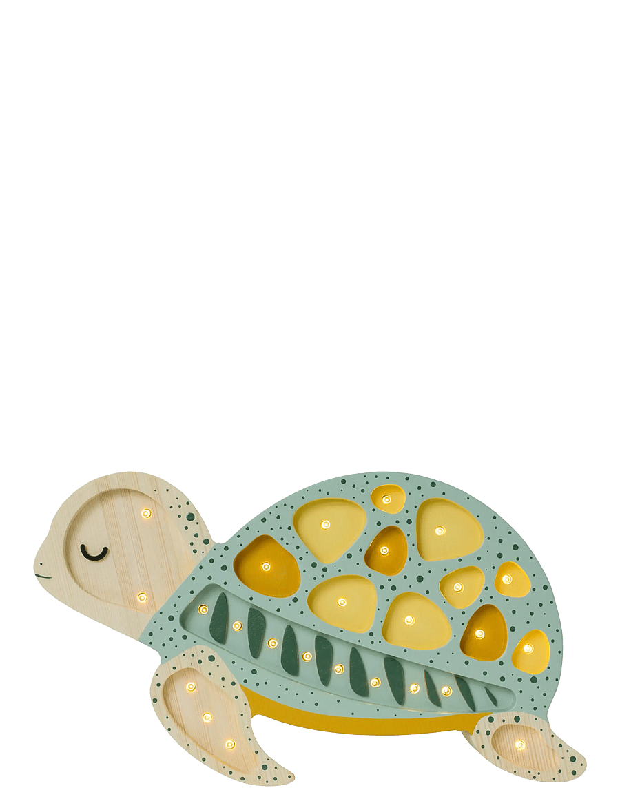 Little Lights - Little Lights Turtle Lamp | Galapagos Sage - tischlampen - galapagos sage - 1