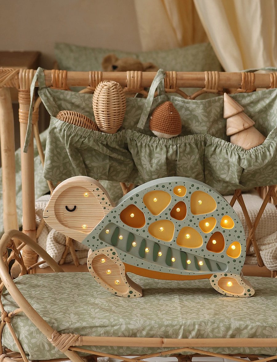 Little Lights - Little Lights Turtle Lamp | Galapagos Sage - tischlampen - galapagos sage - 2