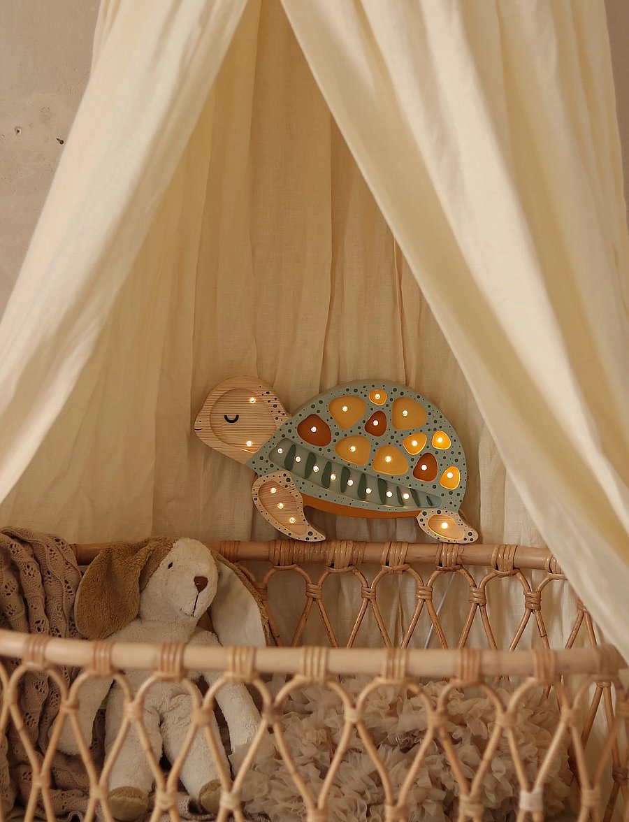 Little Lights - Little Lights Turtle Lamp | Galapagos Sage - tischlampen - galapagos sage - 4