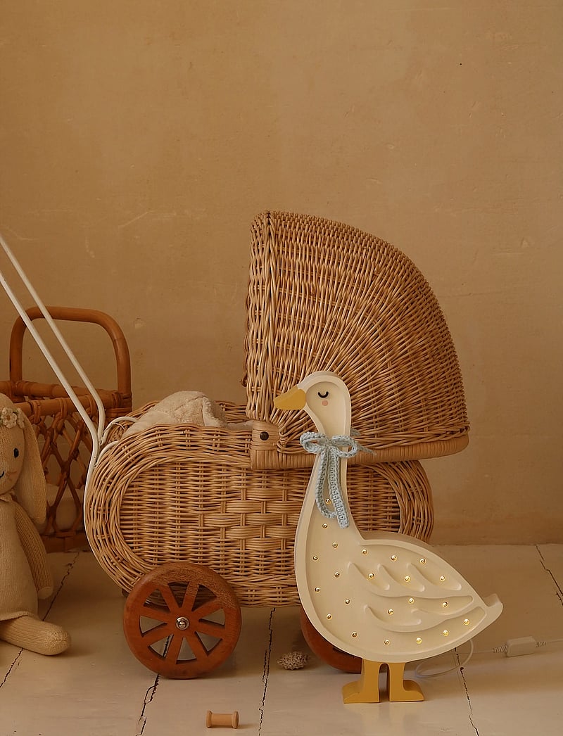 Little Lights - Little Lights Goose Lamp | Cottage Blue Bow - lampy na biurko - cottage blue bow - 0