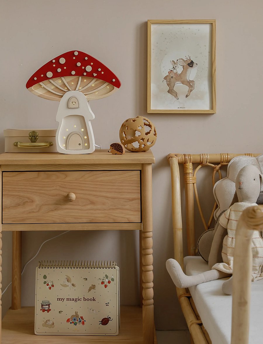 Little Lights - Little Lights Mushroom House Lamp | Fairies Toadstool - bordlamper - fairies toadstool - 4