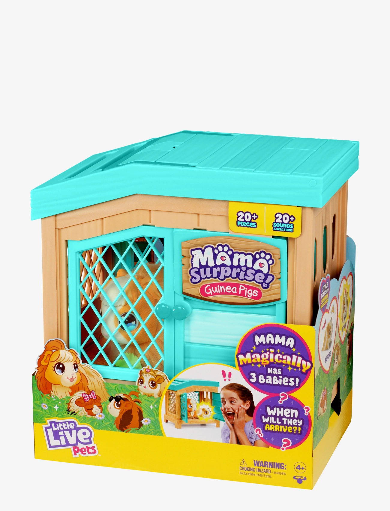 Little Live Pets - LITTLE LIVE PETS MAMA SURPRISE PLAYSET - leikfangasett & fígúrur - multi colour - 5