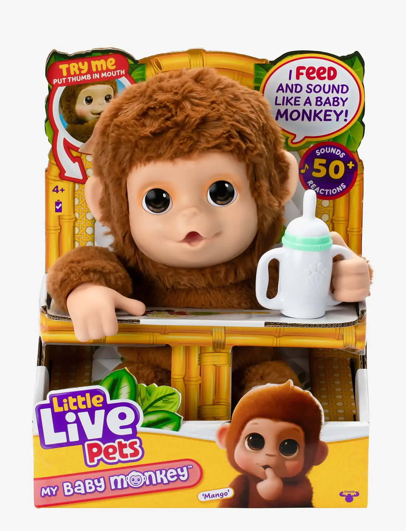 Little Live Pets - LITTLE LIVE PETS MY BABY MONKEY - interaktiva djur - multi colour - 5