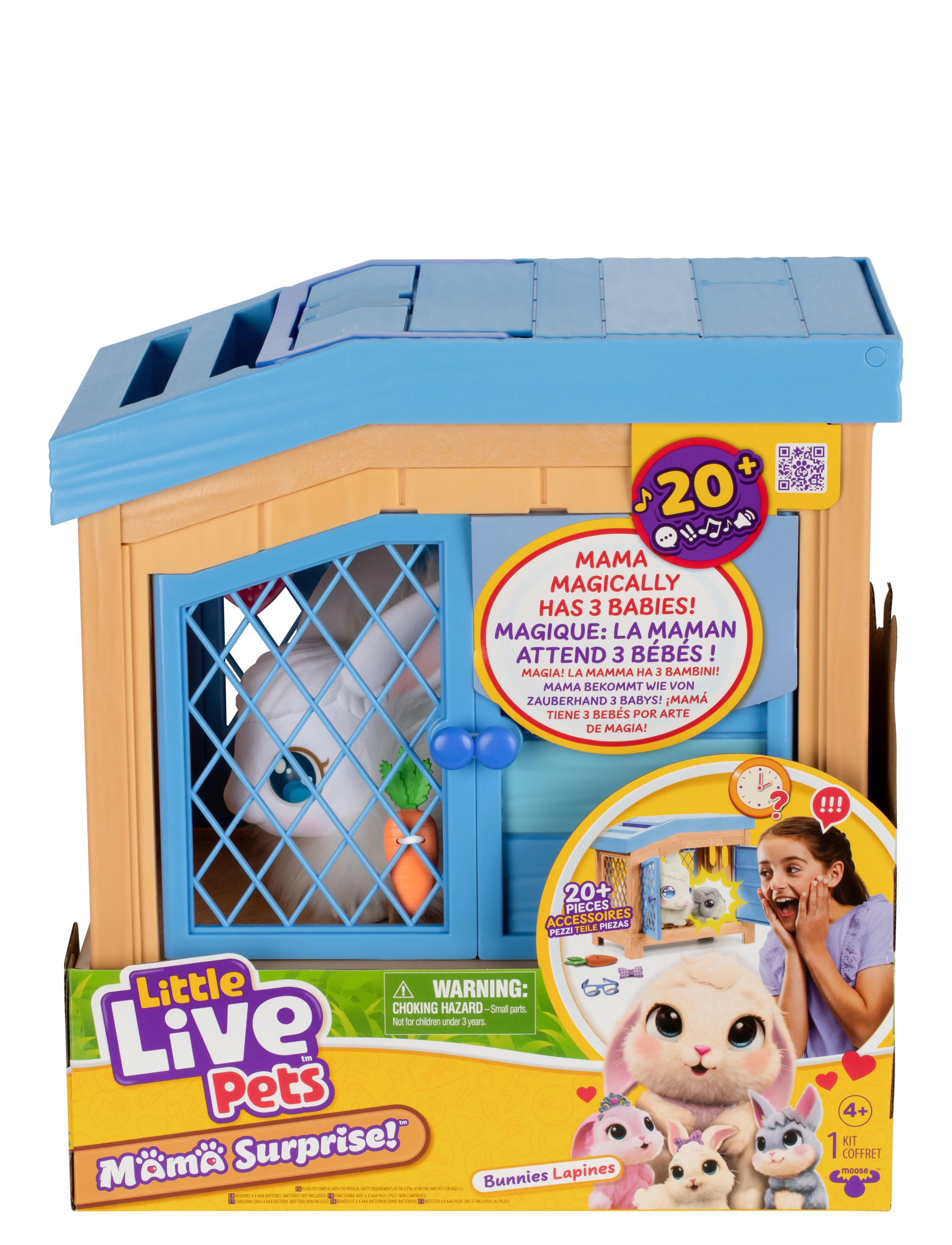 Little Live Pets Little Live Pets Mama Surprise Bunny Playset, One Size, Multi/patterned, Legesæt Og Actionfigurer > Legesæt, Børn