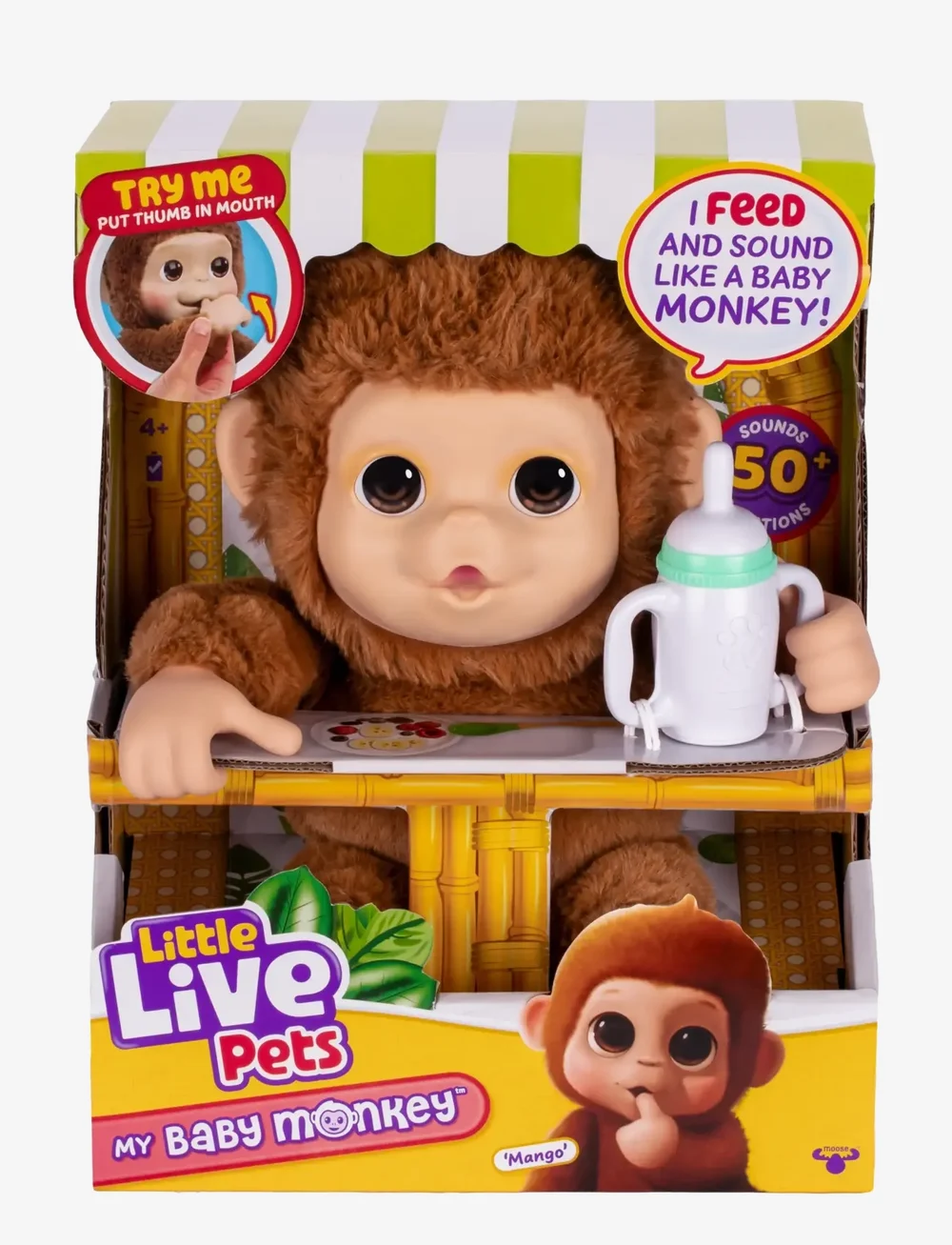 Little Live Pets - LITTLE LIVE PETS MY BABY MONKEY - interaktiva djur - multi colour - 1