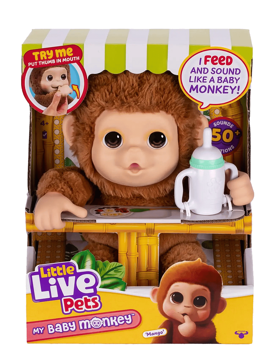 Little Live Pets - LITTLE LIVE PETS MY BABY MONKEY - interaktiva djur - multi colour - 1