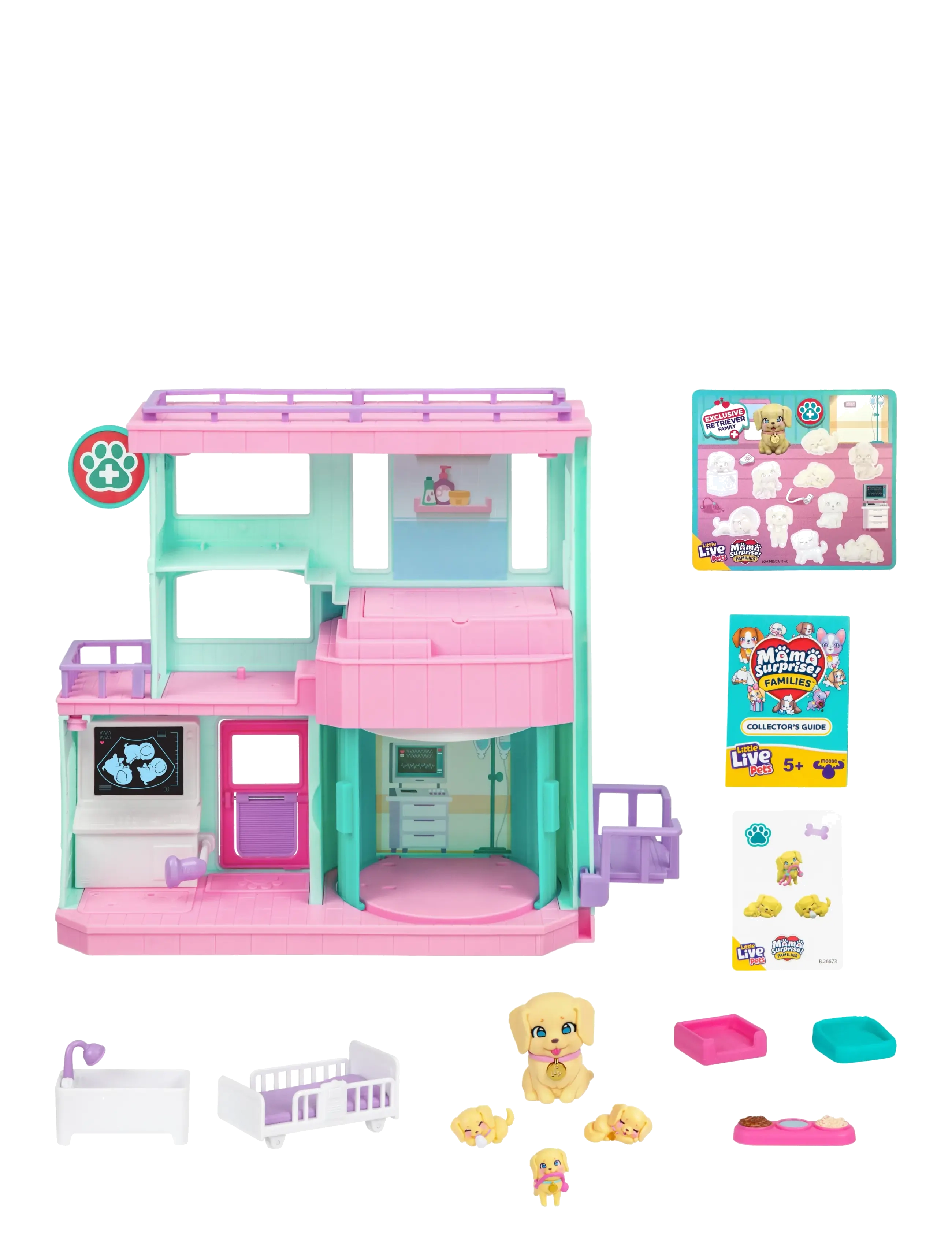 Little Live Pets - LITTLE LIVE PETS MAMA SURPRISE FAM BABY CLINIC - legesæt - multi colour - 4