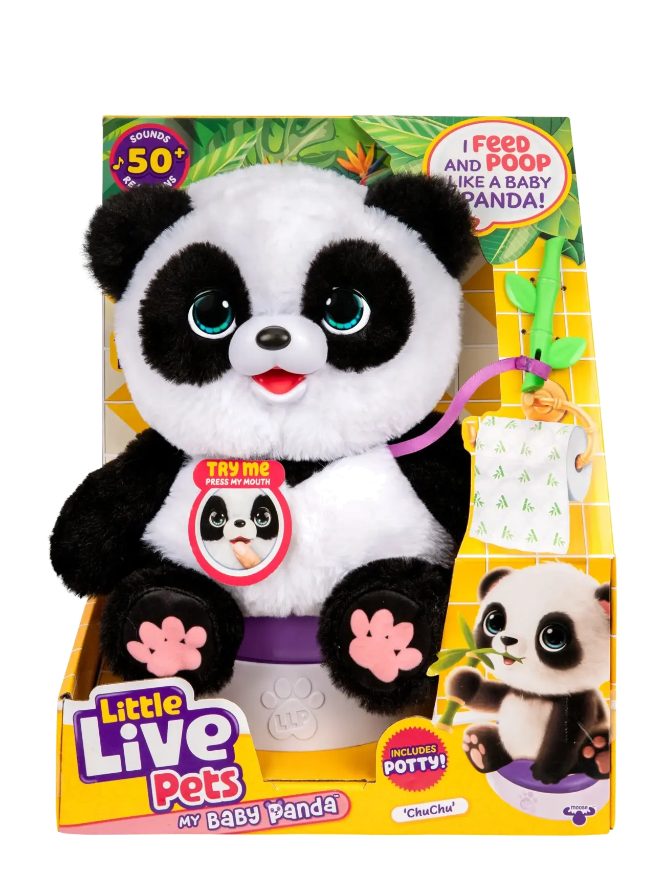 Little Live Pets Little Live Pets My Baby Panda, One Size, Black, Soft Legetøj > Stuffed Animals, Børn