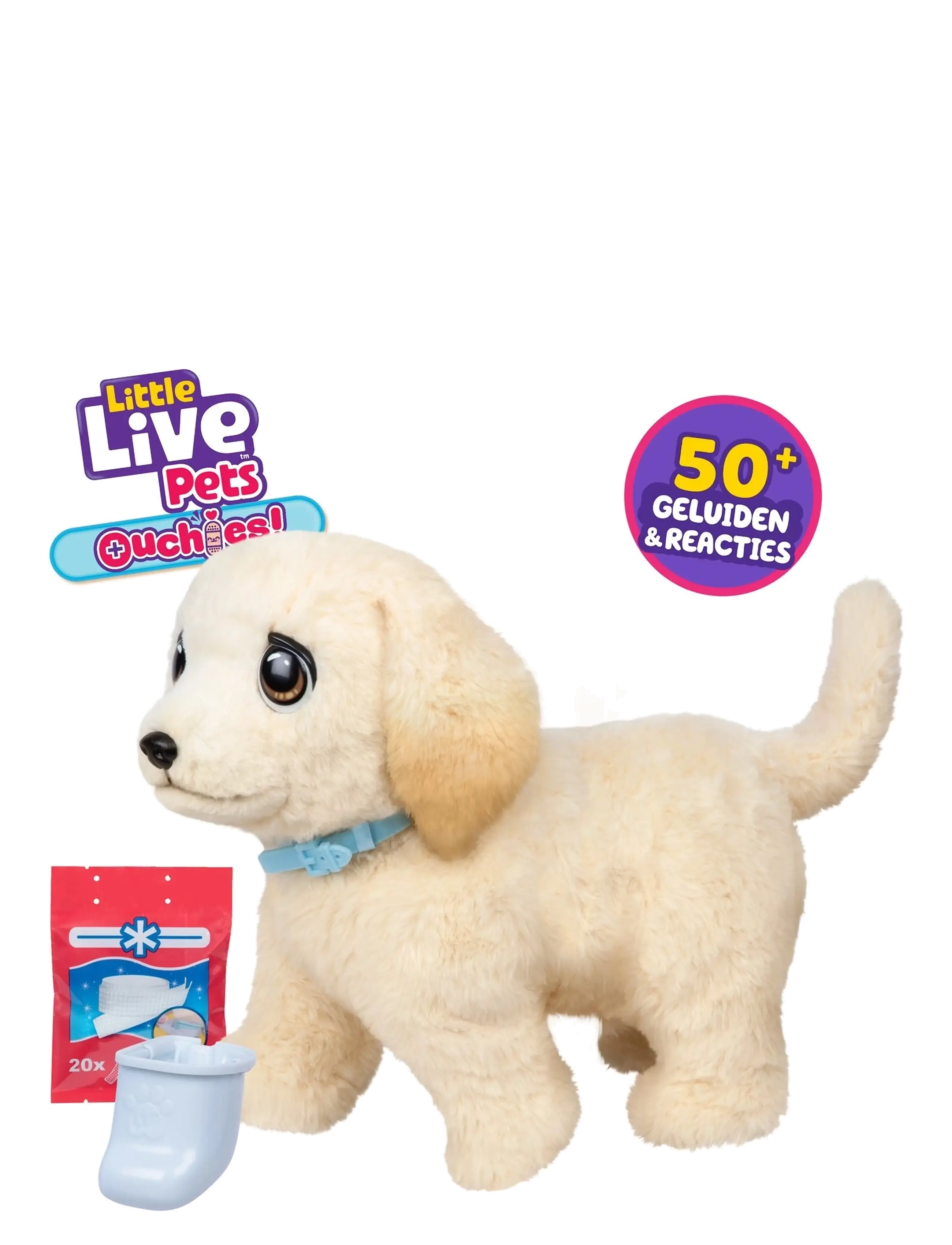 Little Live Pets Little Live Pets Ouchies, One Size, Cream, Soft Legetøj > Stuffed Animals, Børn