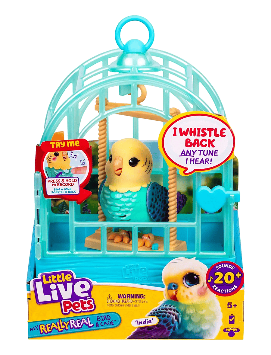 Little Live Pets - LITTLE LIVE PETS MY REALLY REAL BIRD & CAGE INDIE - interaktive dyr - multi colour - 1