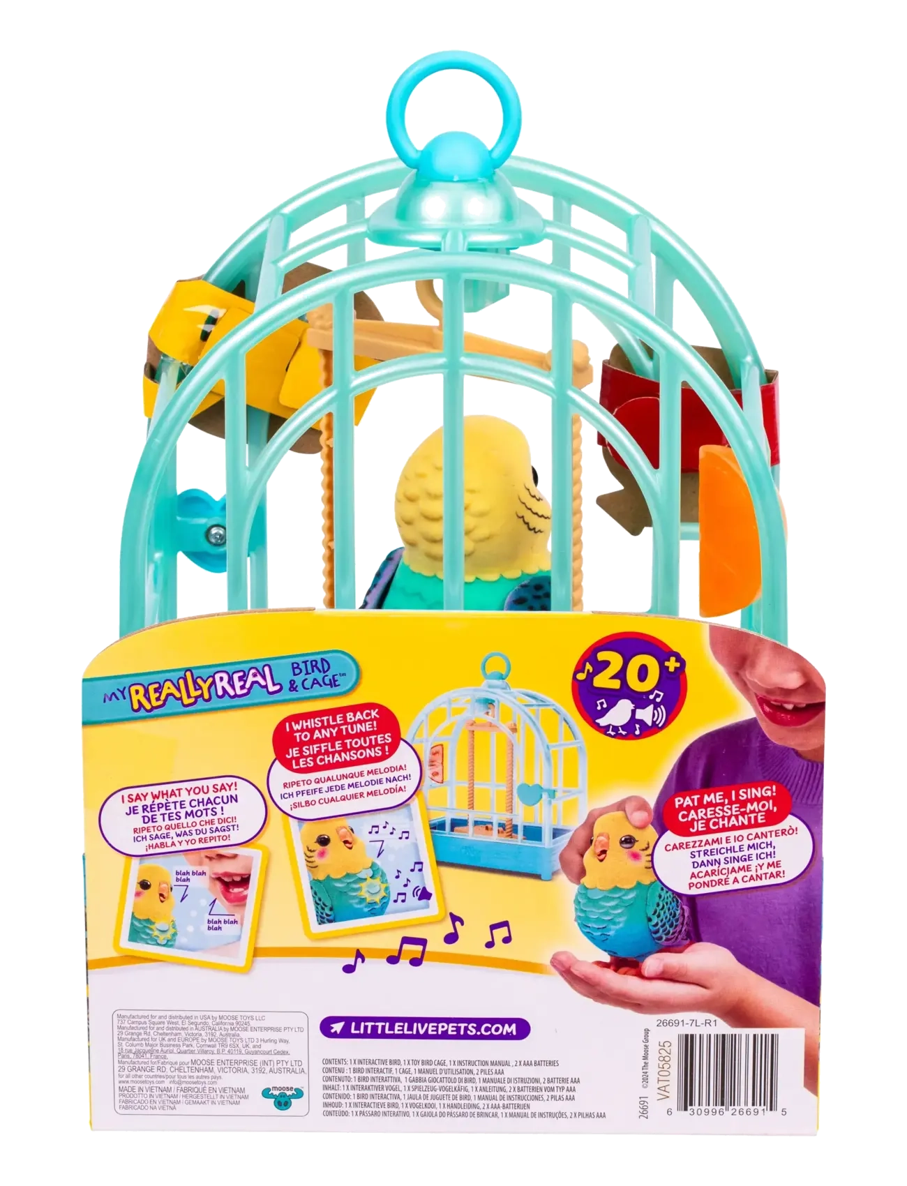 Little Live Pets - LITTLE LIVE PETS MY REALLY REAL BIRD & CAGE INDIE - interaktive dyr - multi colour - 2