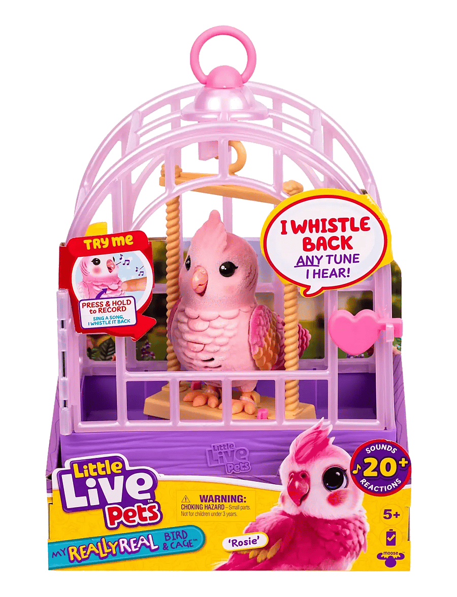 Little Live Pets - LITTLE LIVE PETS MY REALLY REAL BIRD & CAGE ROSIE - interaktive dyr - multi colour - 1