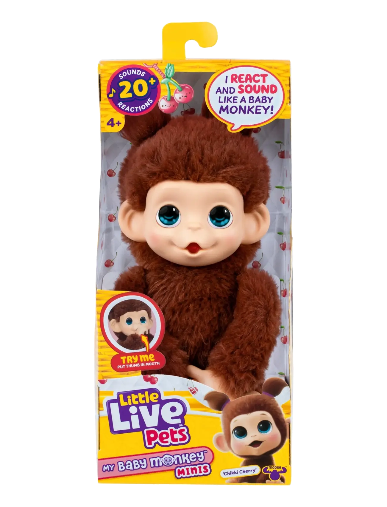 Little Live Pets LITTLE LIVE PETS MY BABY MINI MONKEY BROWN CHERRI - Interaktive dyr & Robotter - MULTI COLOUR / brown