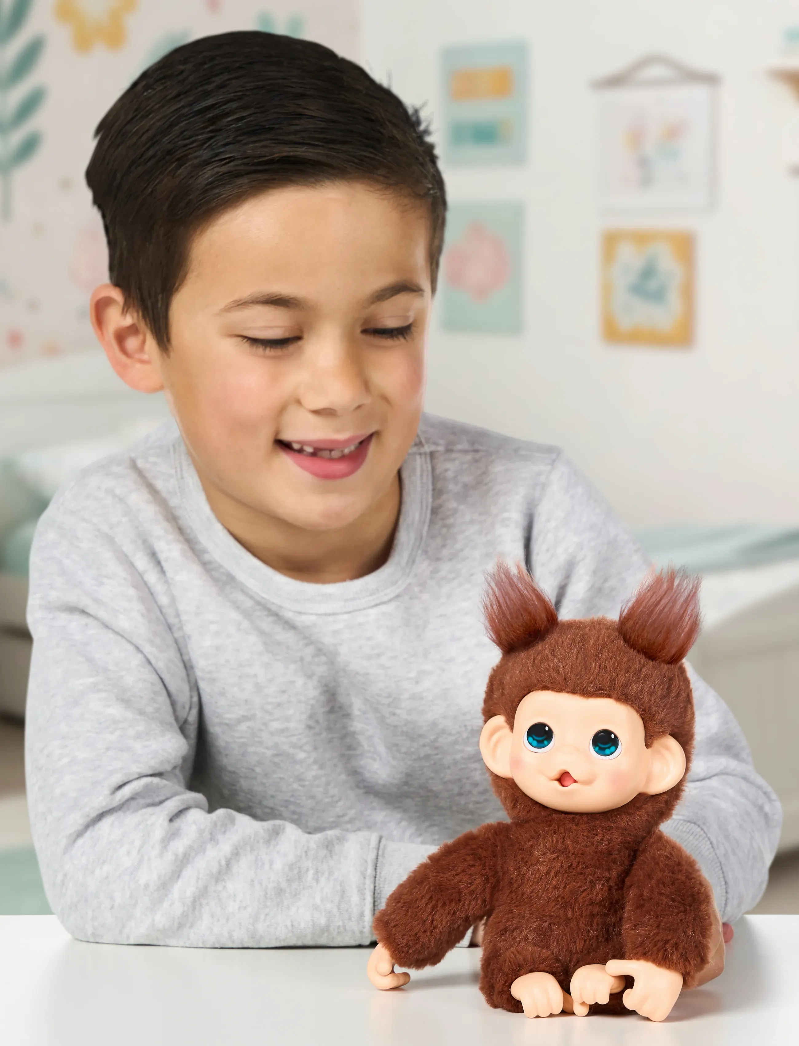 Little Live Pets Little Live Pets My Baby Mini Monkey Brown Cherri, One Size, Brown, Interaktive Dyr Og Robotter > Interaktive Dyr, Børn