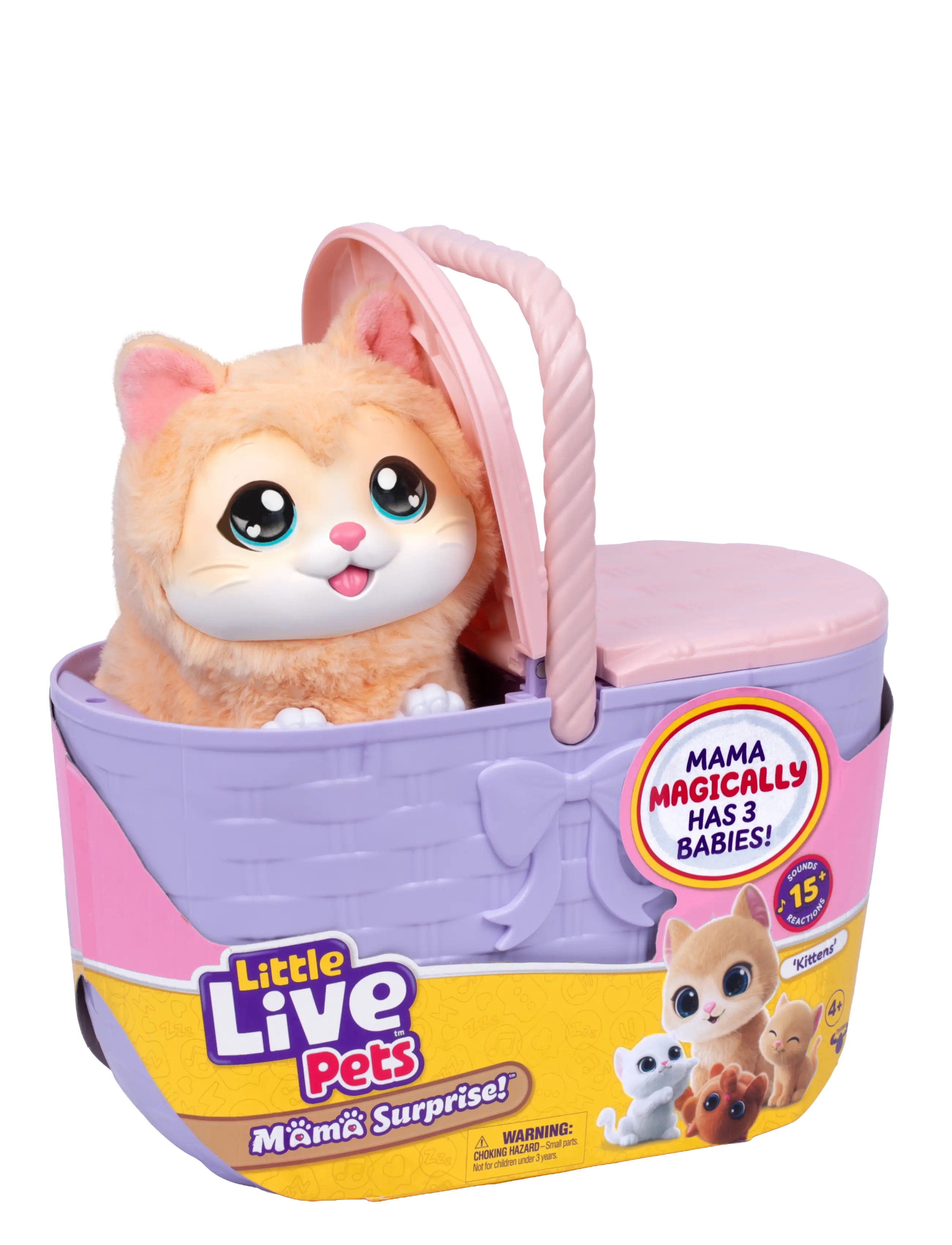 Little Live Pets - LITTLE LIVE PETS MAMA SURPRISE MAMA KITTY PLAYSET - interaktive dyr - multi colour - 2