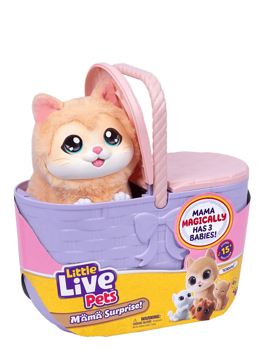 Little Live Pets - LITTLE LIVE PETS MAMA SURPRISE MAMA KITTY PLAYSET - interaktive dyr - multi colour - 2