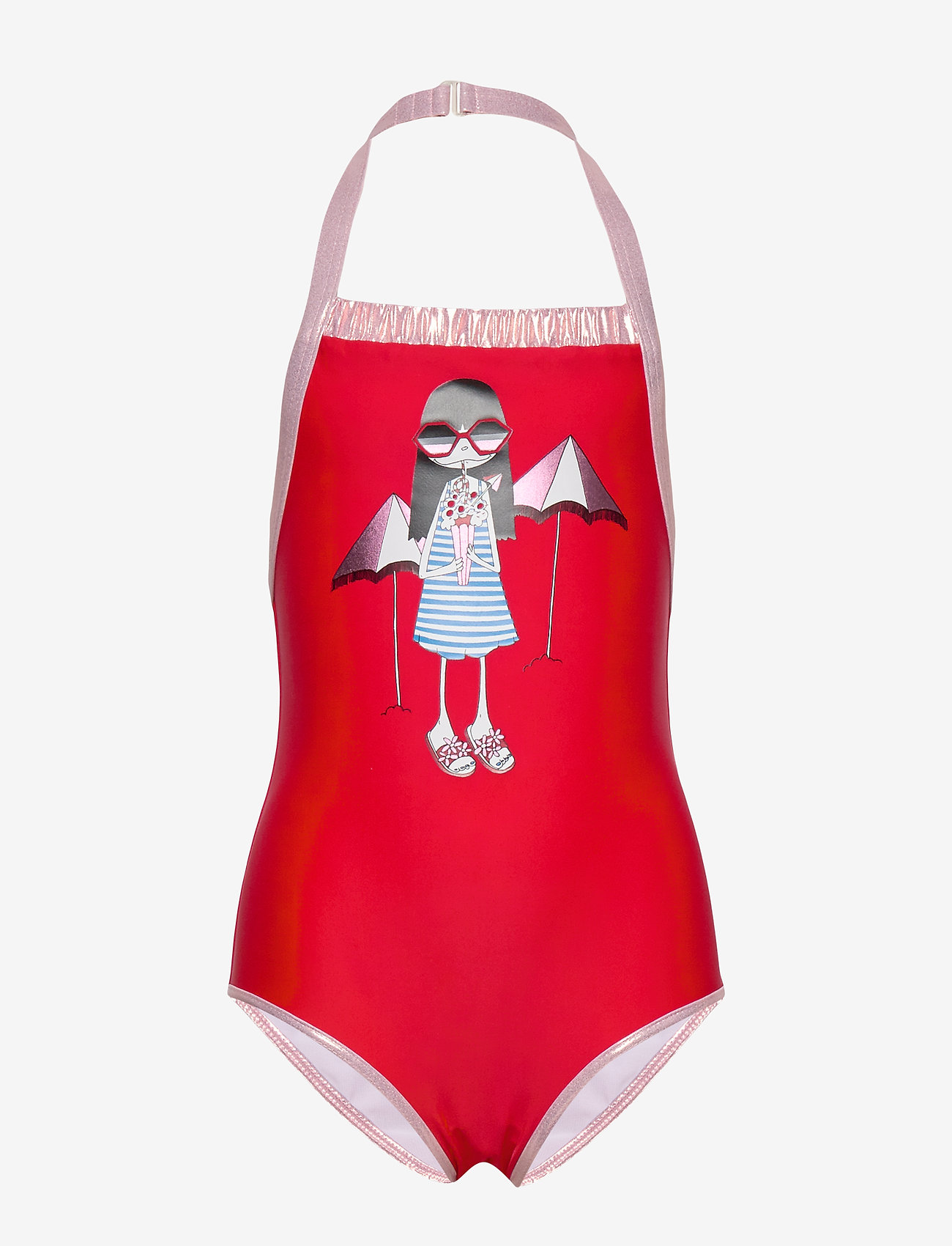 SWIMMING COSTUME - BRIGHT RED