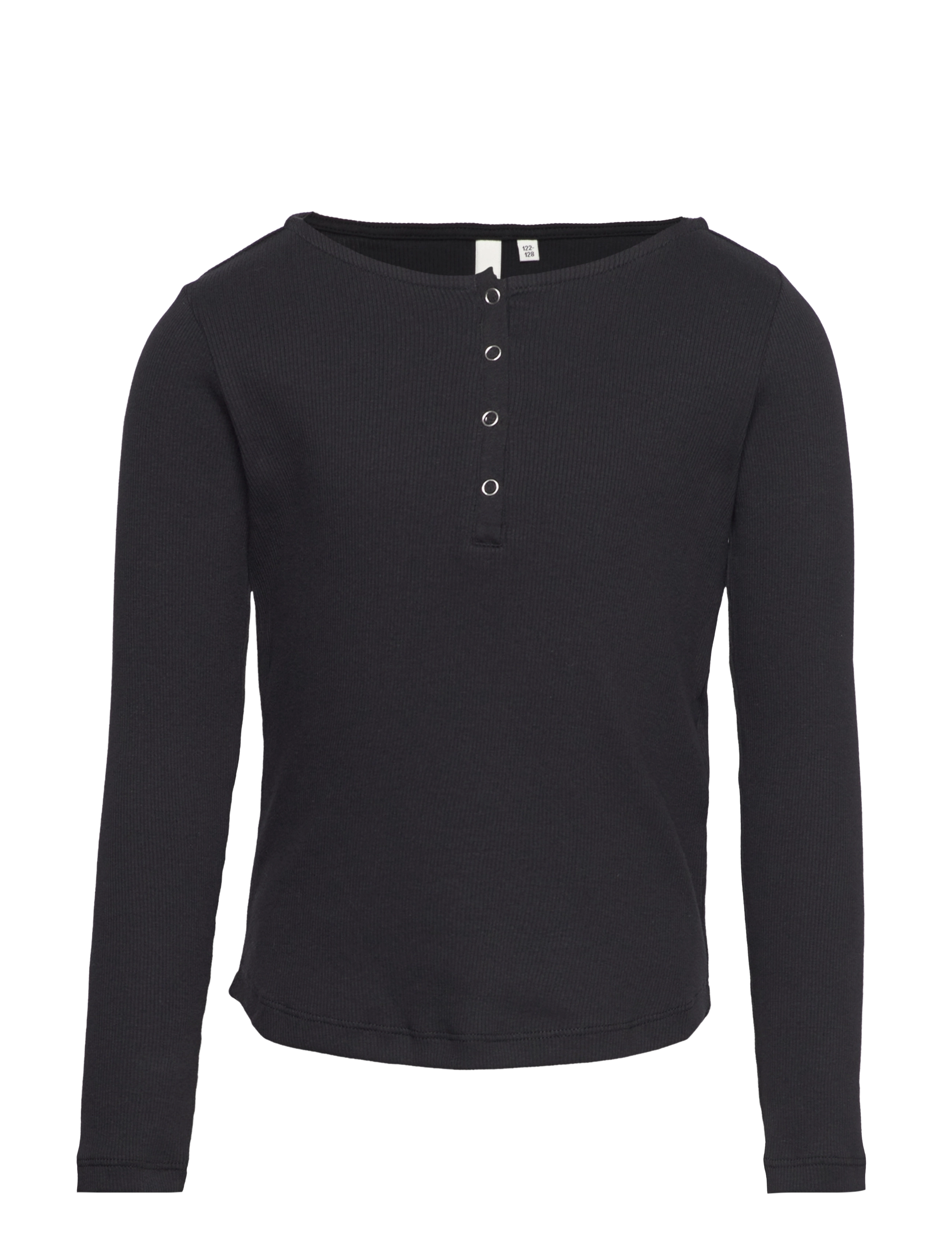 Little Pieces - LPTAYA LS BUTTON TOP NOOS BC - black - 0