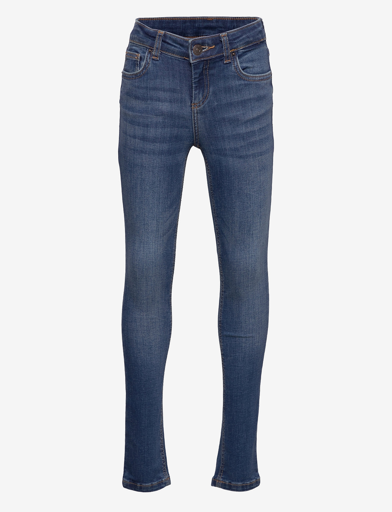 Little Pieces - LPRUNA SLIM MW JEANS MB184-BA BC - medium blue denim - 0