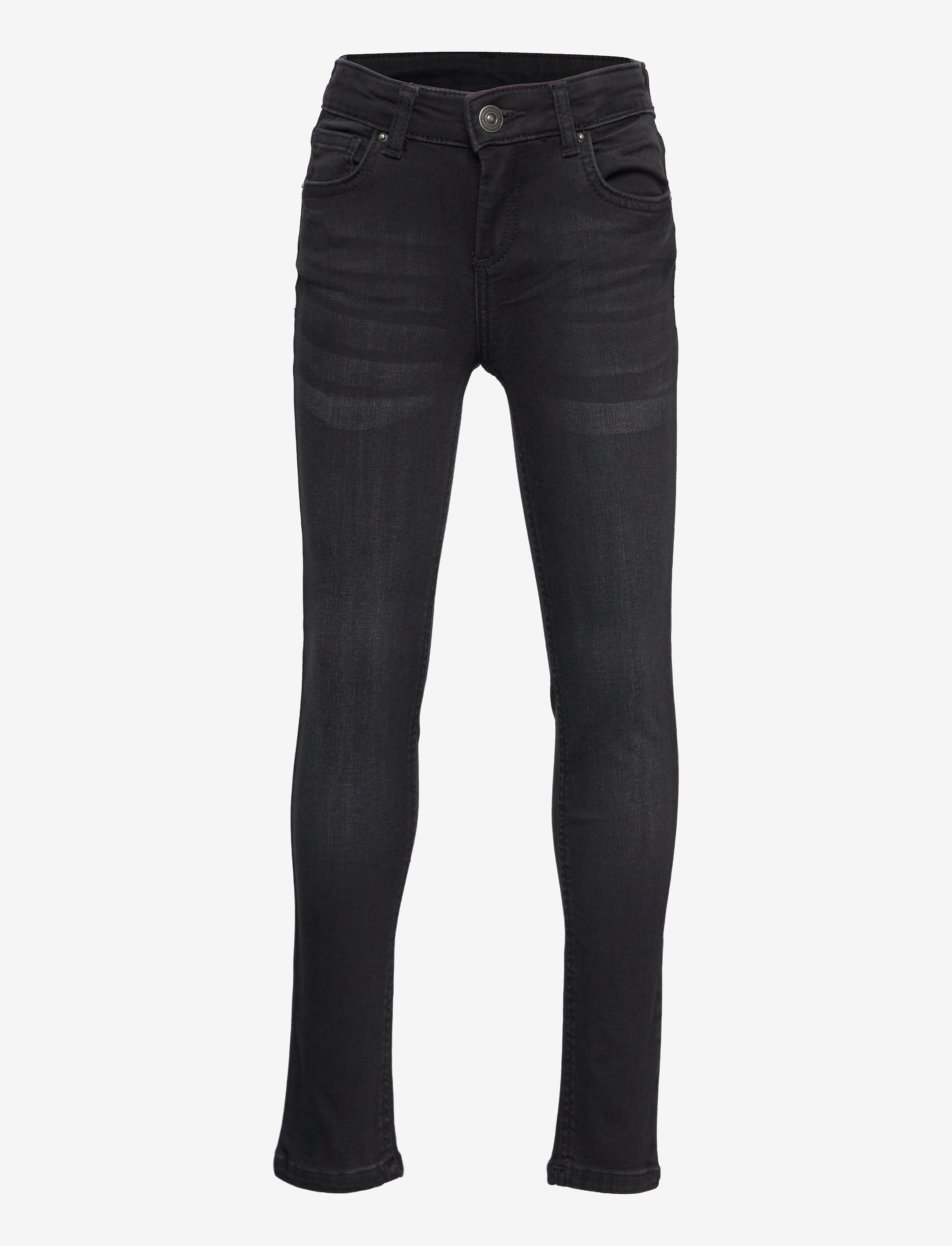 Little Pieces Lpruna Slim Mw Jeans Bl648-Ba Bc, 164, Jeans, Schwarz - Skinny Kinder
