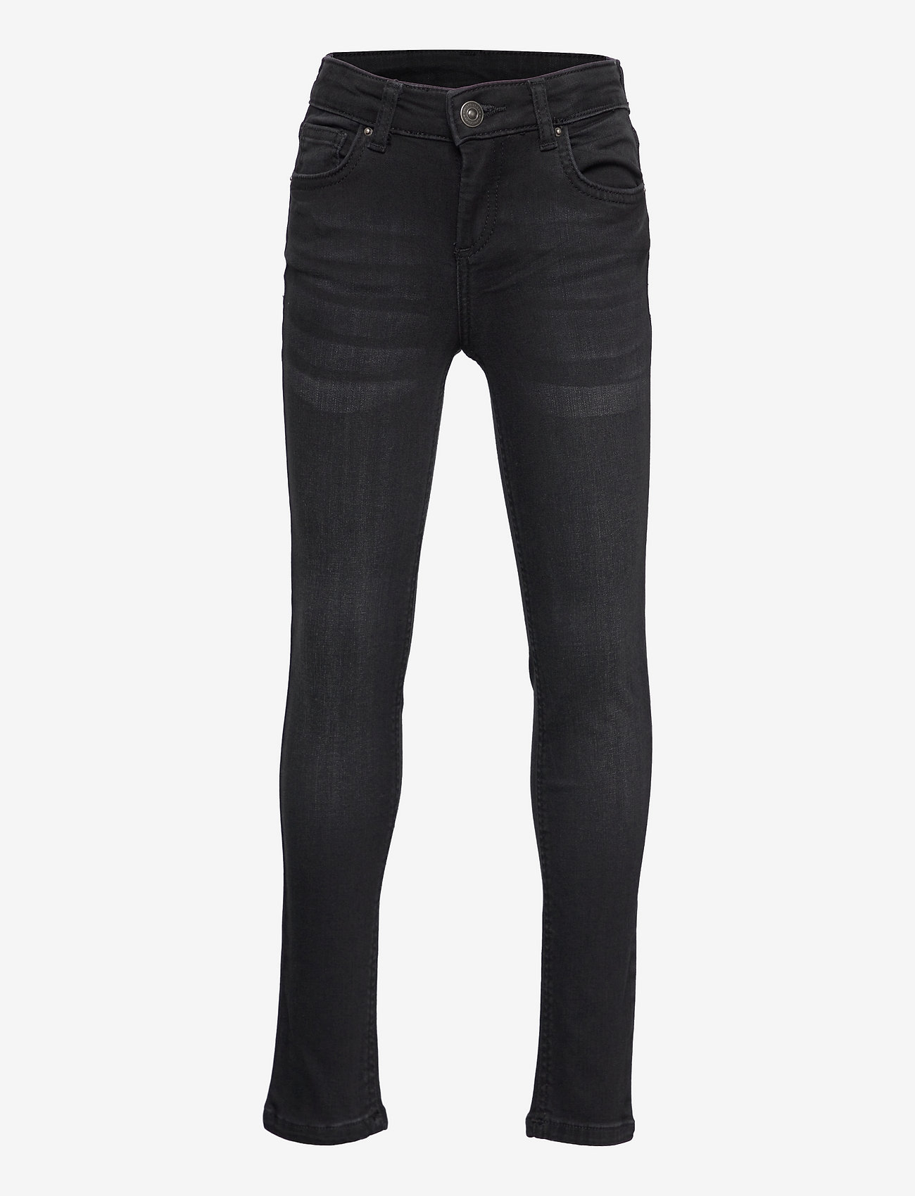Little Pieces - LPRUNA SLIM MW JEANS BL648-BA BC - skinny jeans - black - 0
