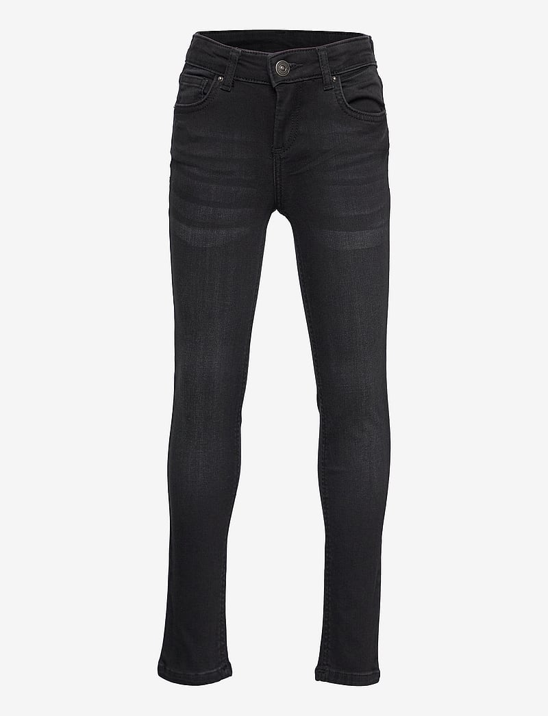 Little Pieces - LPRUNA SLIM MW JEANS BL648-BA BC - skinny jeans - black - 0